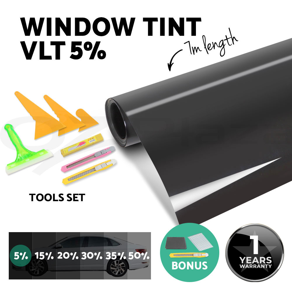 thumbnail 132 - Window Tint Film Black Roll VLT 5% 15% 35% Car Home 76cm X 7m Tinting Tools Kit