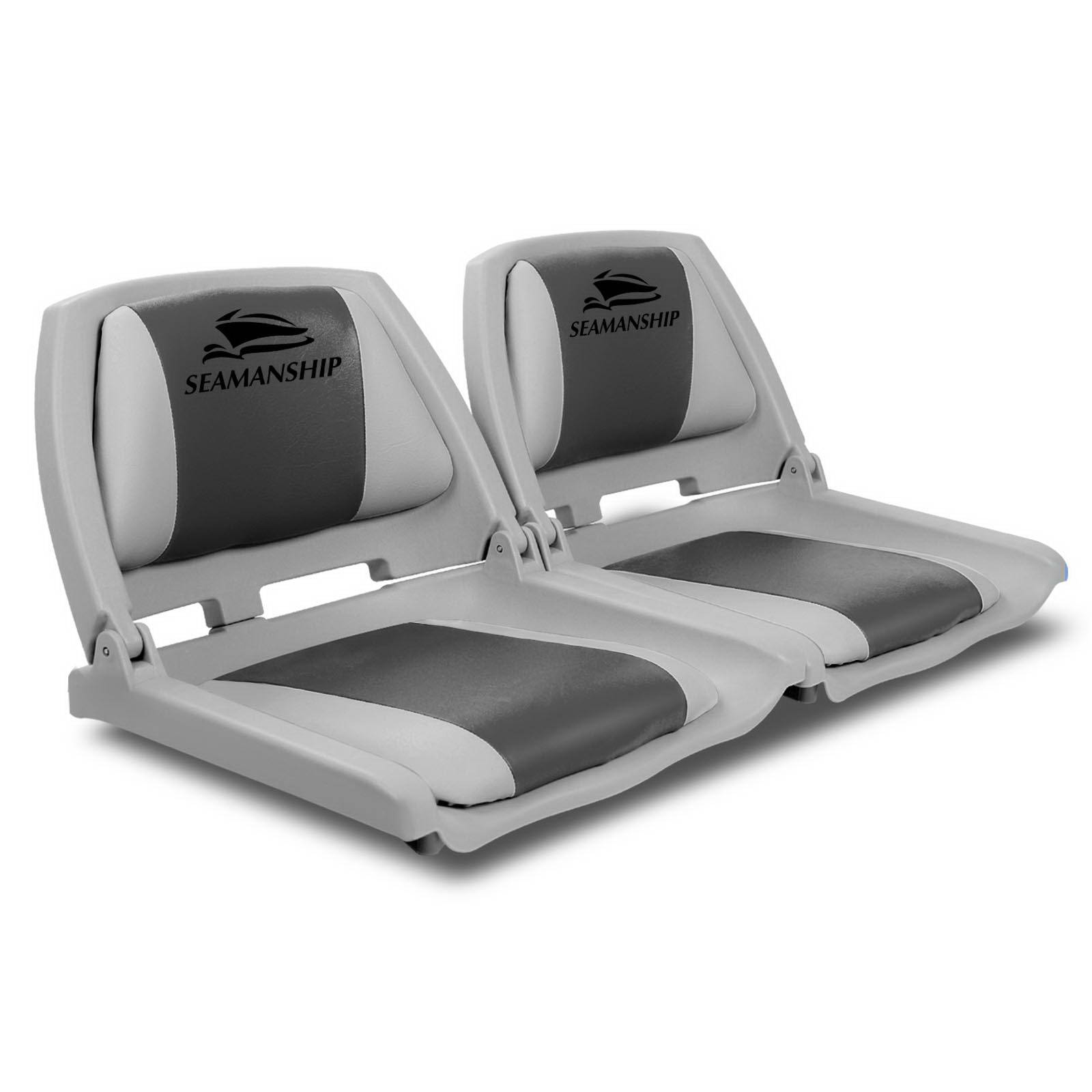 Seamanship 2X Folding Boat Seats Seat Marine Seating Set All Weather